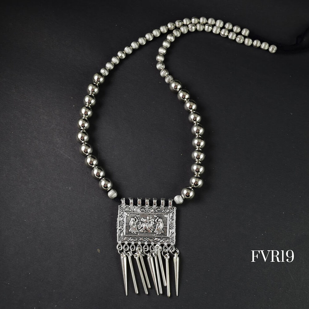Silver Oxidised Necklace