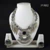 Silver Oxidised Necklace Set