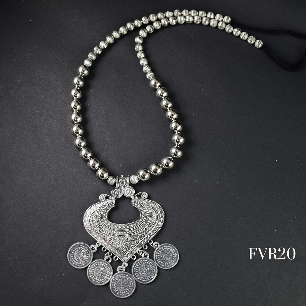 Silver Oxidised Necklace