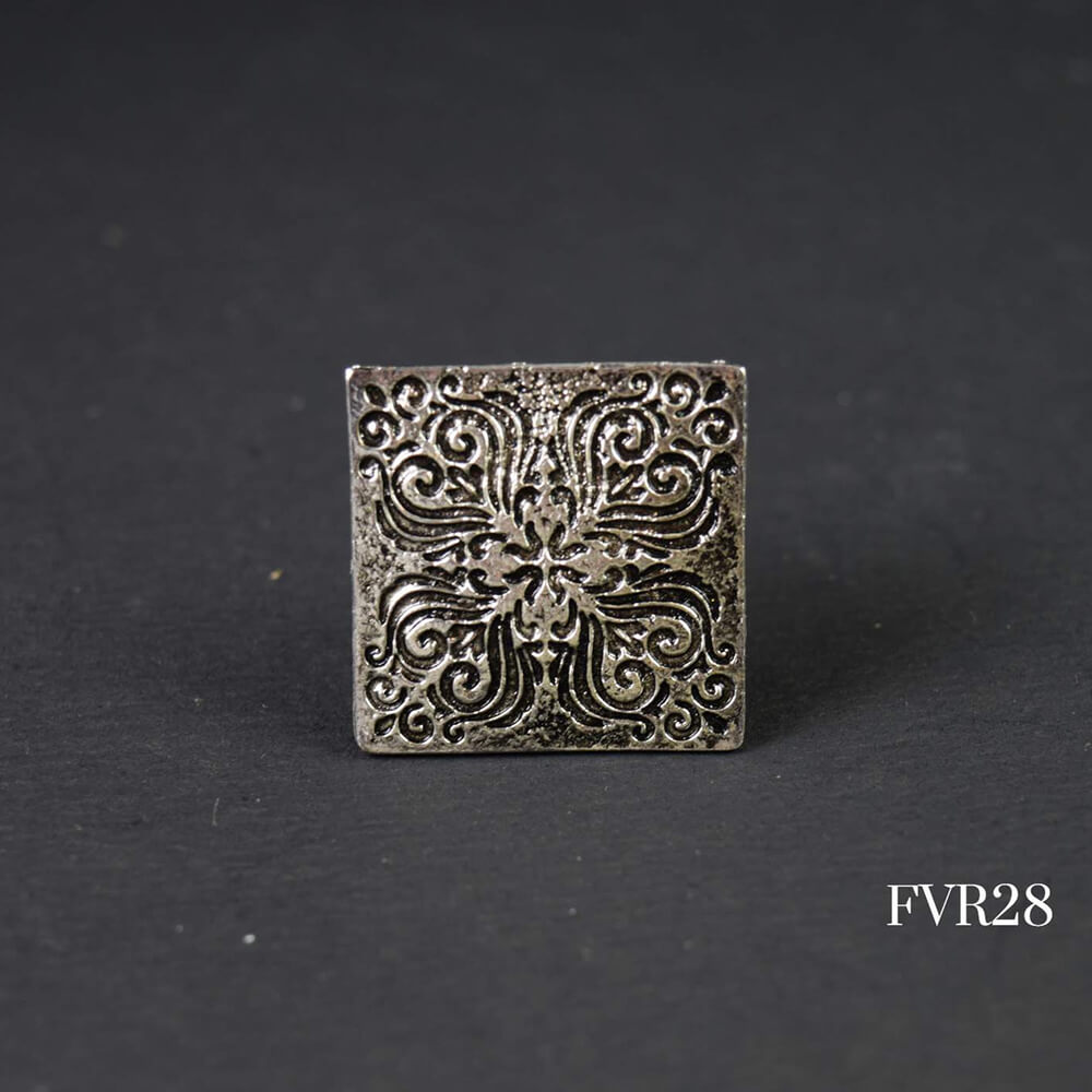Beautiful Oxidised Adjustable Ring