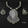 Silver Oxidised Necklace Set