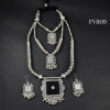 Silver Oxidised Necklace Set