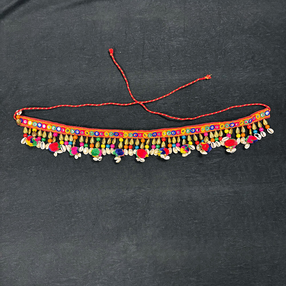 Beaded Cowrie Shell Waistbelt Traditional Navratri Kamarbandh