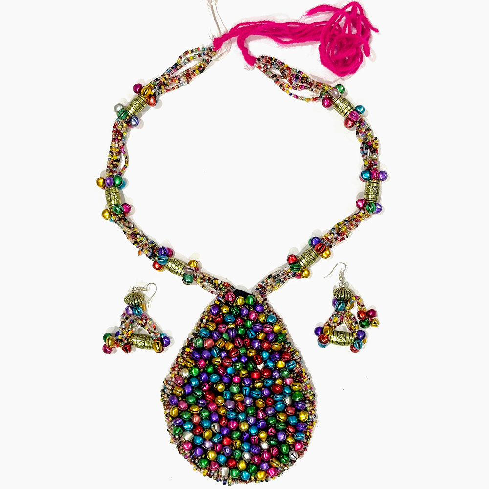 Designer Ghughari Necklace for Chaniya Choli