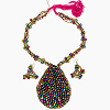 Designer Ghughari Necklace for Chaniya Choli