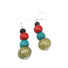 Wooden beads earrings