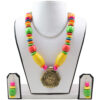 wooden beads necklace on dummy